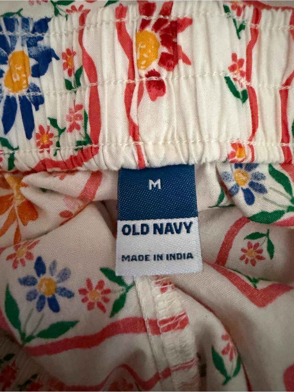 Old Navy Floral Print Pull-On Trousers - M - Picture 3 of 4